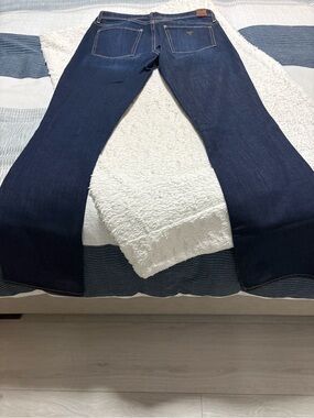 Guess Women's Dark Blue Wide Leg Jeans